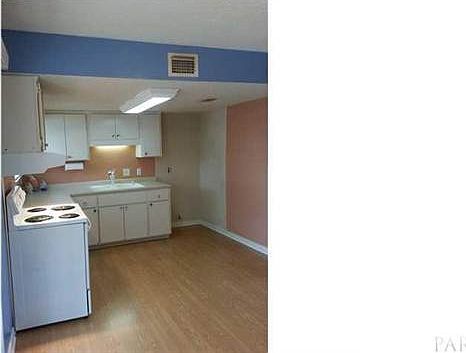 Kitchen has electric Stove/Oven, Vent Hood and Dishwasher