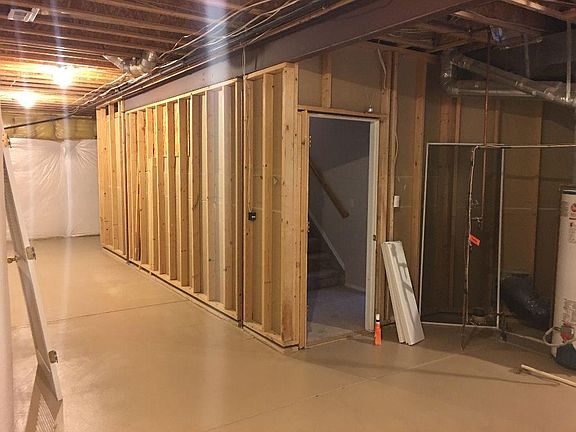 Large amount of storage available in unfinished portion of b