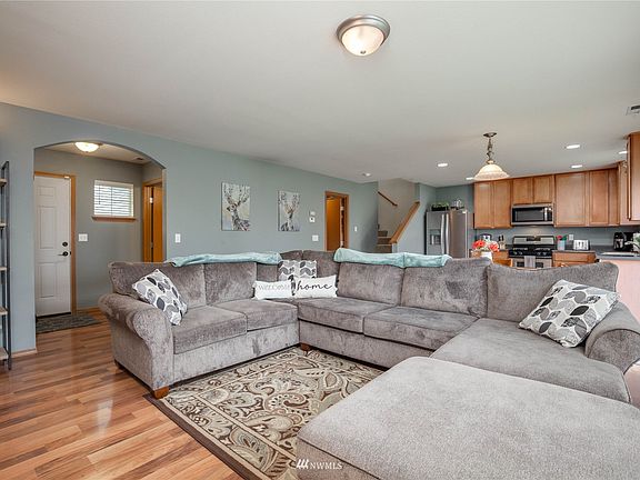 Open concept layout on the main floor