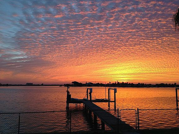 sunrise over Boca Ciega Bay
