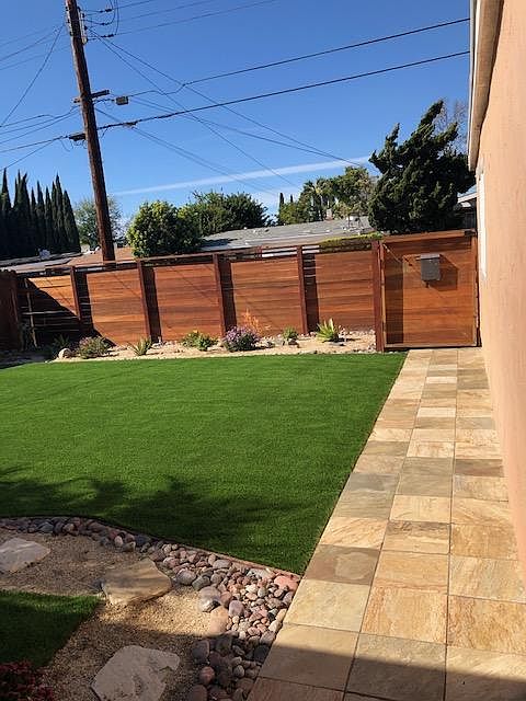 Front entrance & front wooden gate for extra privacy and security.