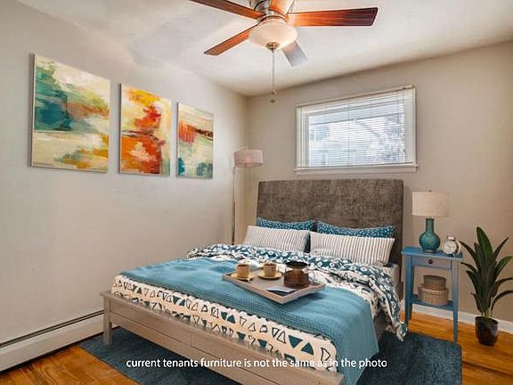 Virtually staged bedroom