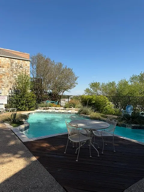 Private pool on property