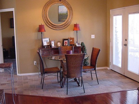 tile floors/french doors