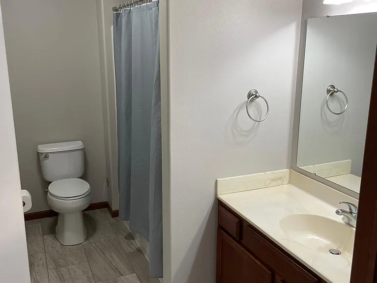Second bathroom with bathtub