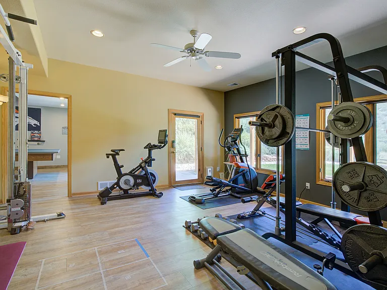Dedicated space for your own personal gym!