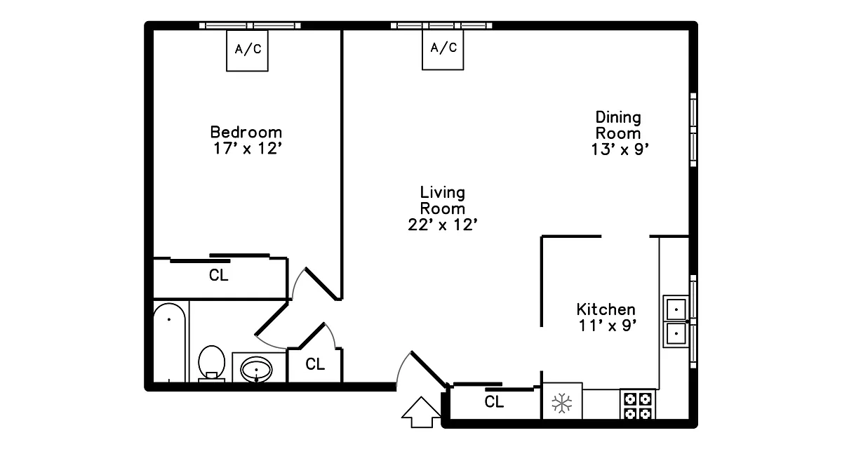 Floor plan 209-405