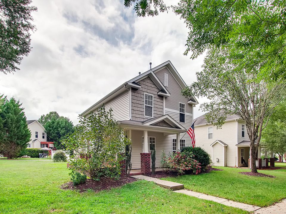 Home sits on corner lot.