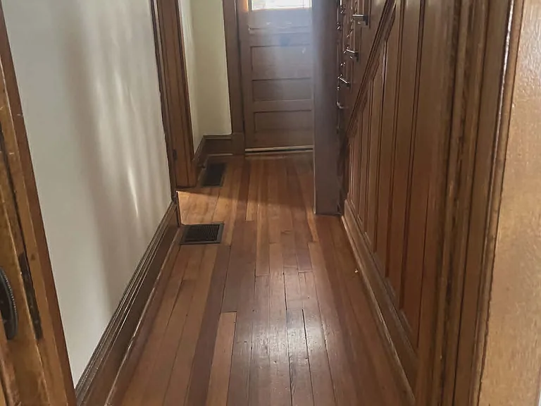 First Floor Hallway, Oak Straircase and Front Door