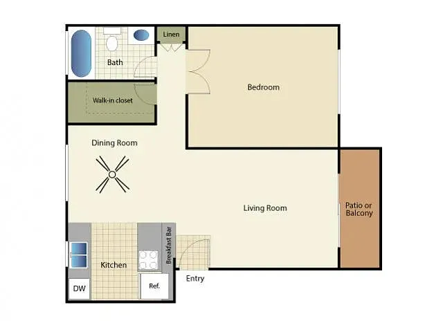 Floor plan 1X1