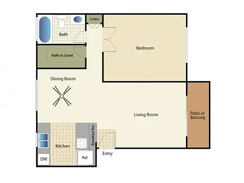 Floor plan 1X1