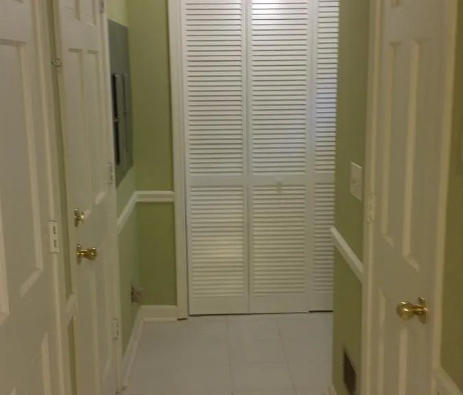 Hallway off kitchen and pantry area