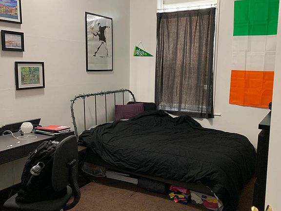 Bedroom with large closet