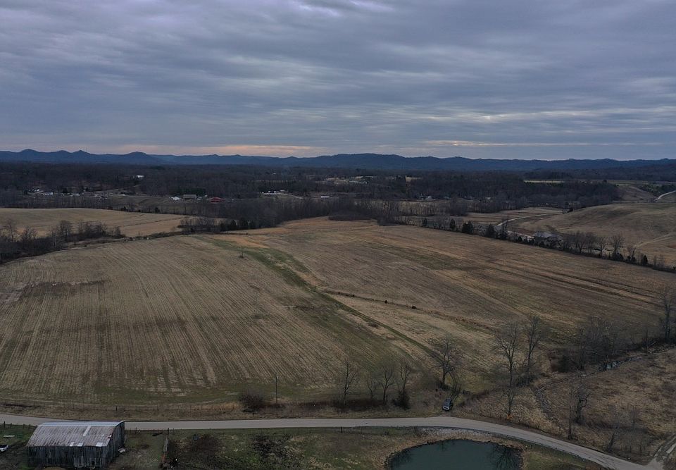 Aerial drone shot from the west boundary looking to the east