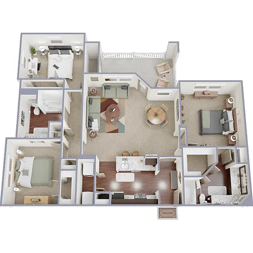 Floor plan C1-E