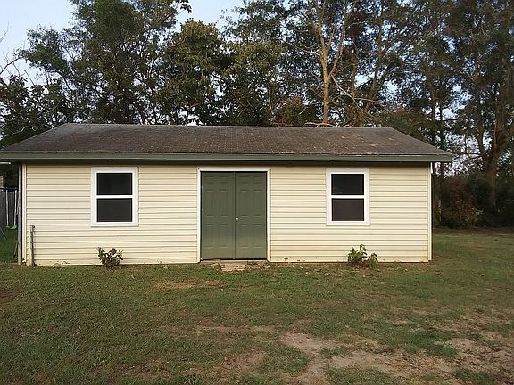 Large building in backyard