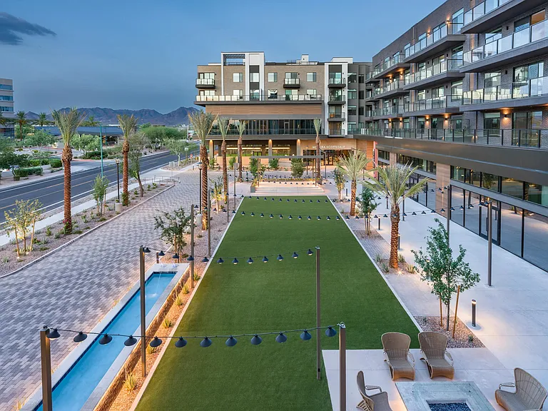 Enjoy sweeping mountain views and warm desert evenings at Modera Scottsdale, just moments from the vibrant energy of Old Town.