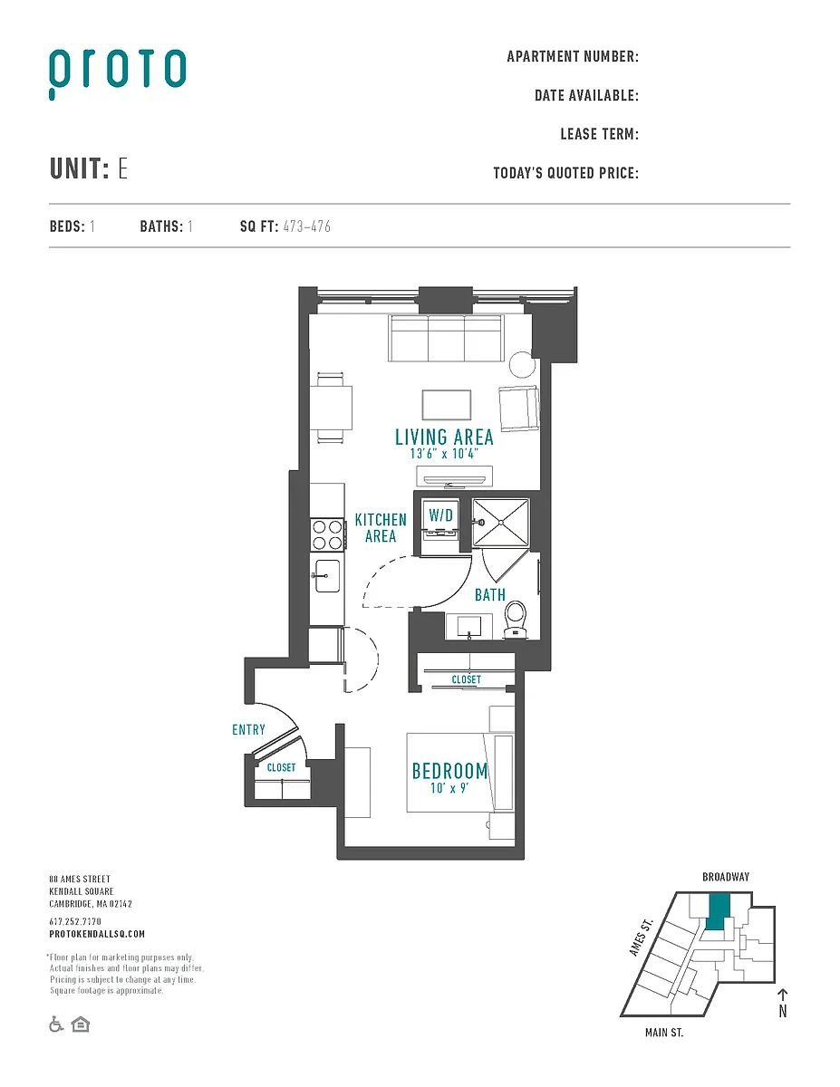 Floor plan Studio-E