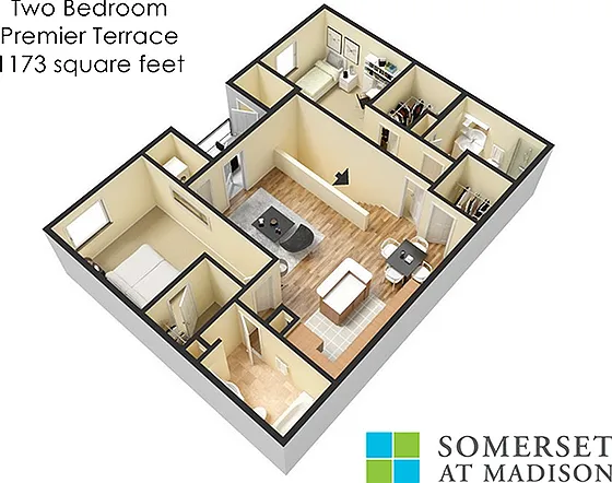 2 Bedroom Premier Terrace-Renovated 2 Bedroom Premier Terrace-Renovated