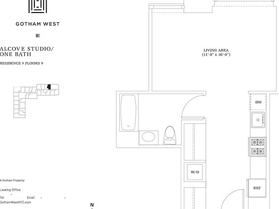 2nd image of 550 W 45th St APT 909