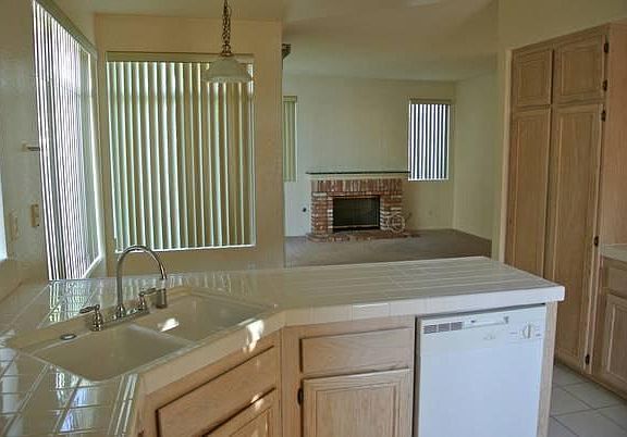 Kitchen, looking at family room area