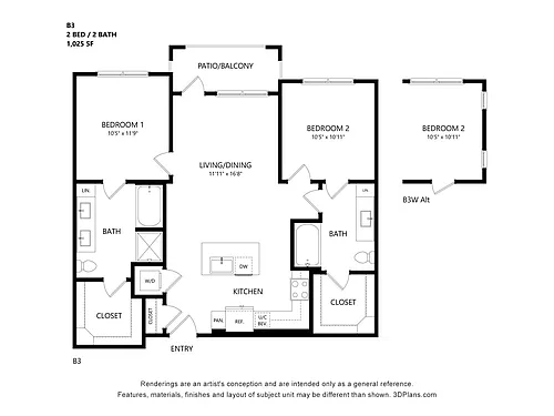 Floor plan B3