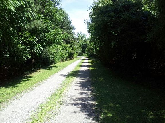 The drive off the street.