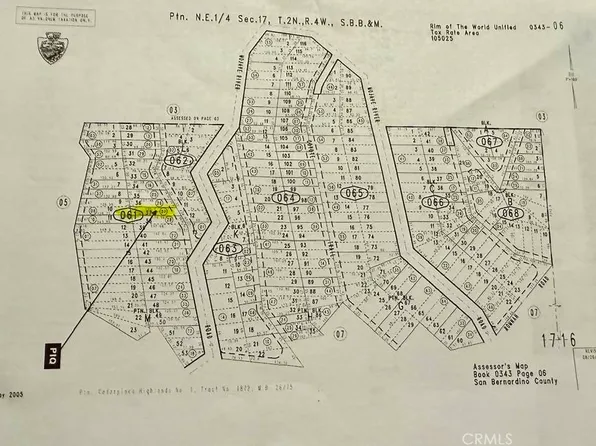 LOT 343-061-27-0 37, Cedarpines Park, CA 92322