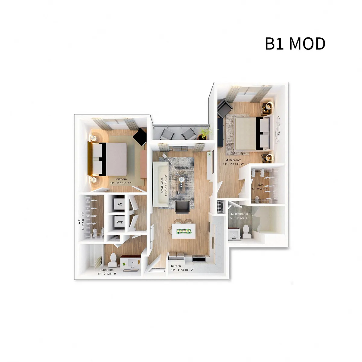 Floor plan B1- Mod