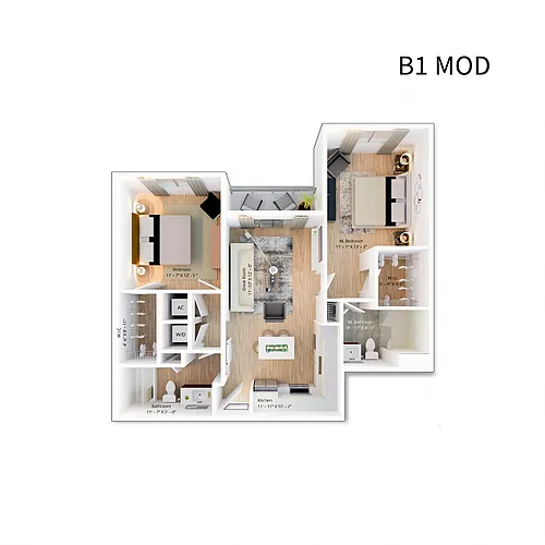 Floor plan B1- Mod
