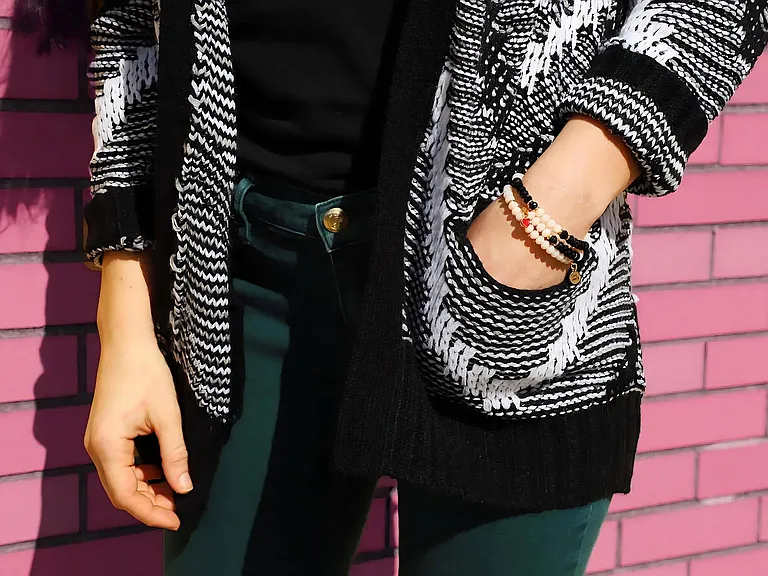 Trendy Street Style Captured Near Pink Mural Wall by Anchor Riverwalk