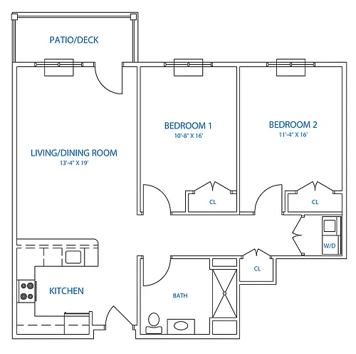 Floor plan The Erie