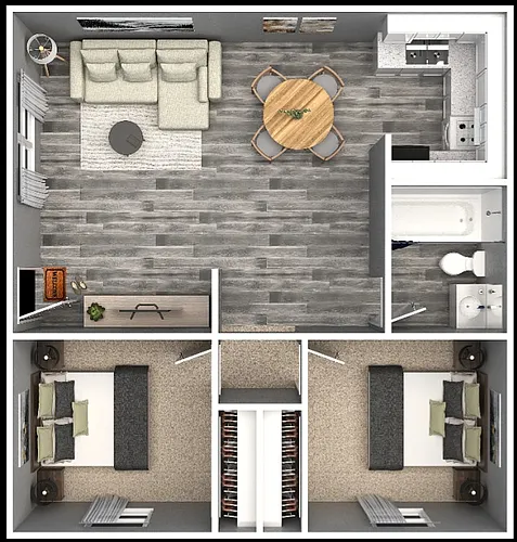 Floor plan 2 Bedroom