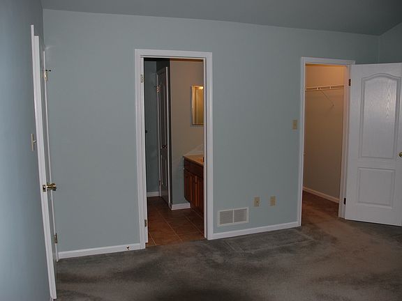 Master Bedroom with walk in closet and master bath