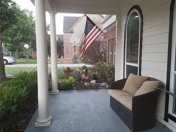 front porch left side