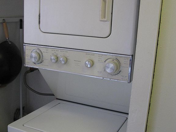 Washer/Drier Inside Unit