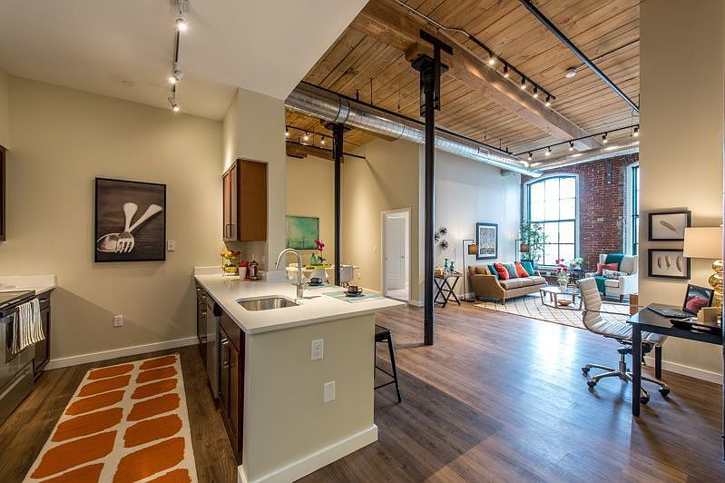 Kitchen and Living Room Flow