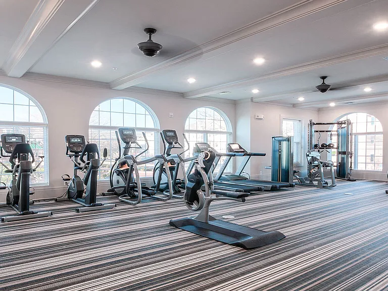 Fully-equipped fitness center for residents use only