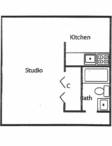 Floor plan Studio