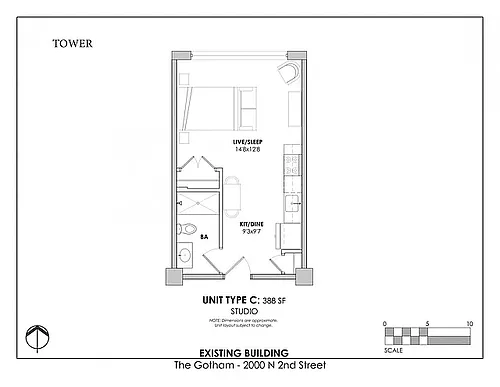 Floor plan Studio