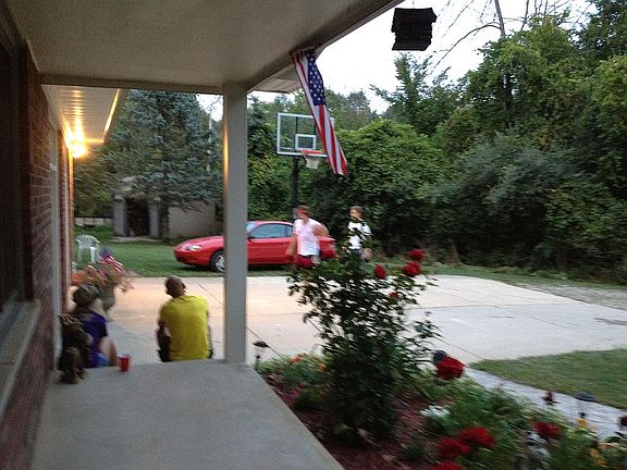 Front Porch view to apron