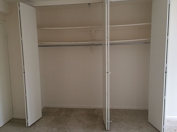 Closet in the bedroom