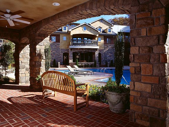 Terrace view of the pool