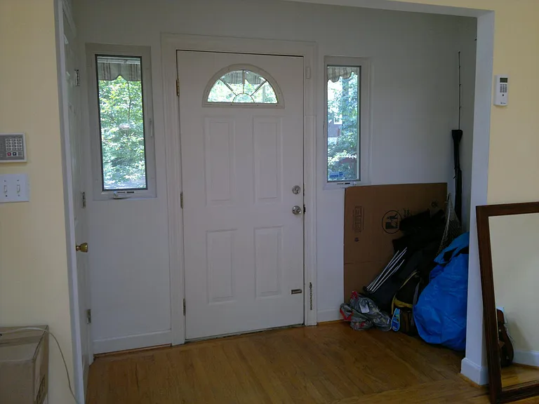 Entry area - room for hanging two bikes.