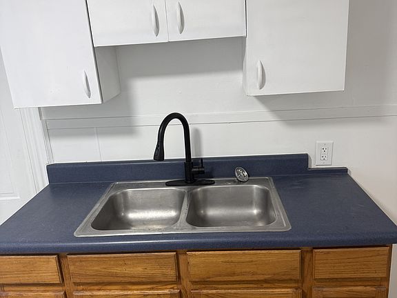 Sink and cabinets