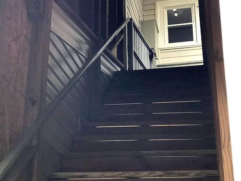 Access to unit; covered stairs