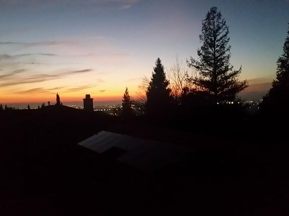 Dusk view from bedroom