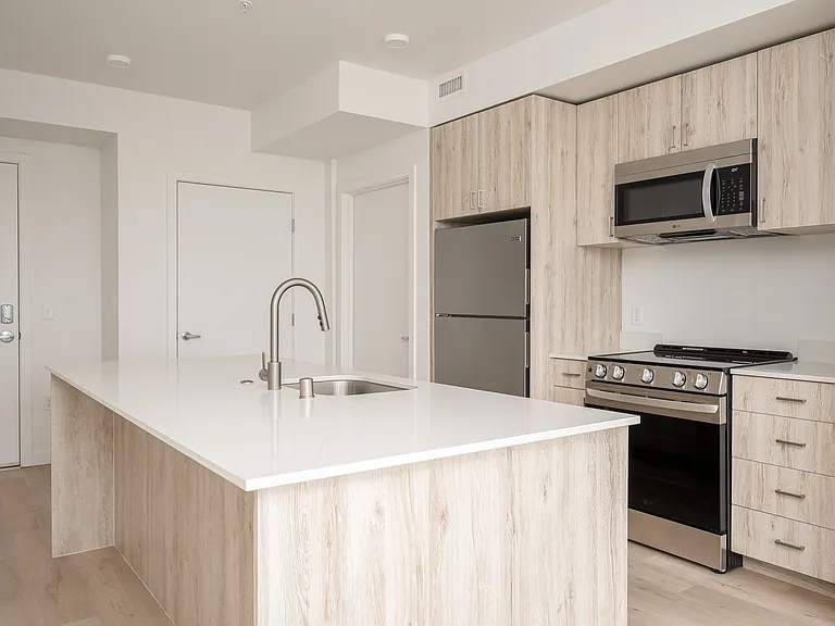One Twenty Up | Two Bedroom Kitchen with Island