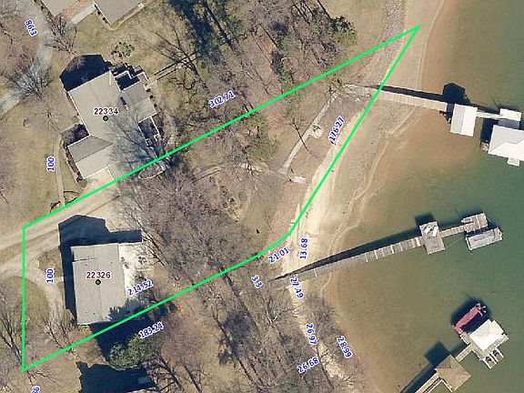 over 170' of water frontage 