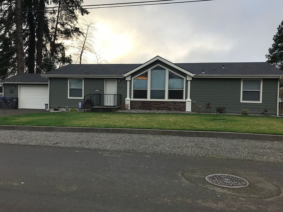 Front view of the home